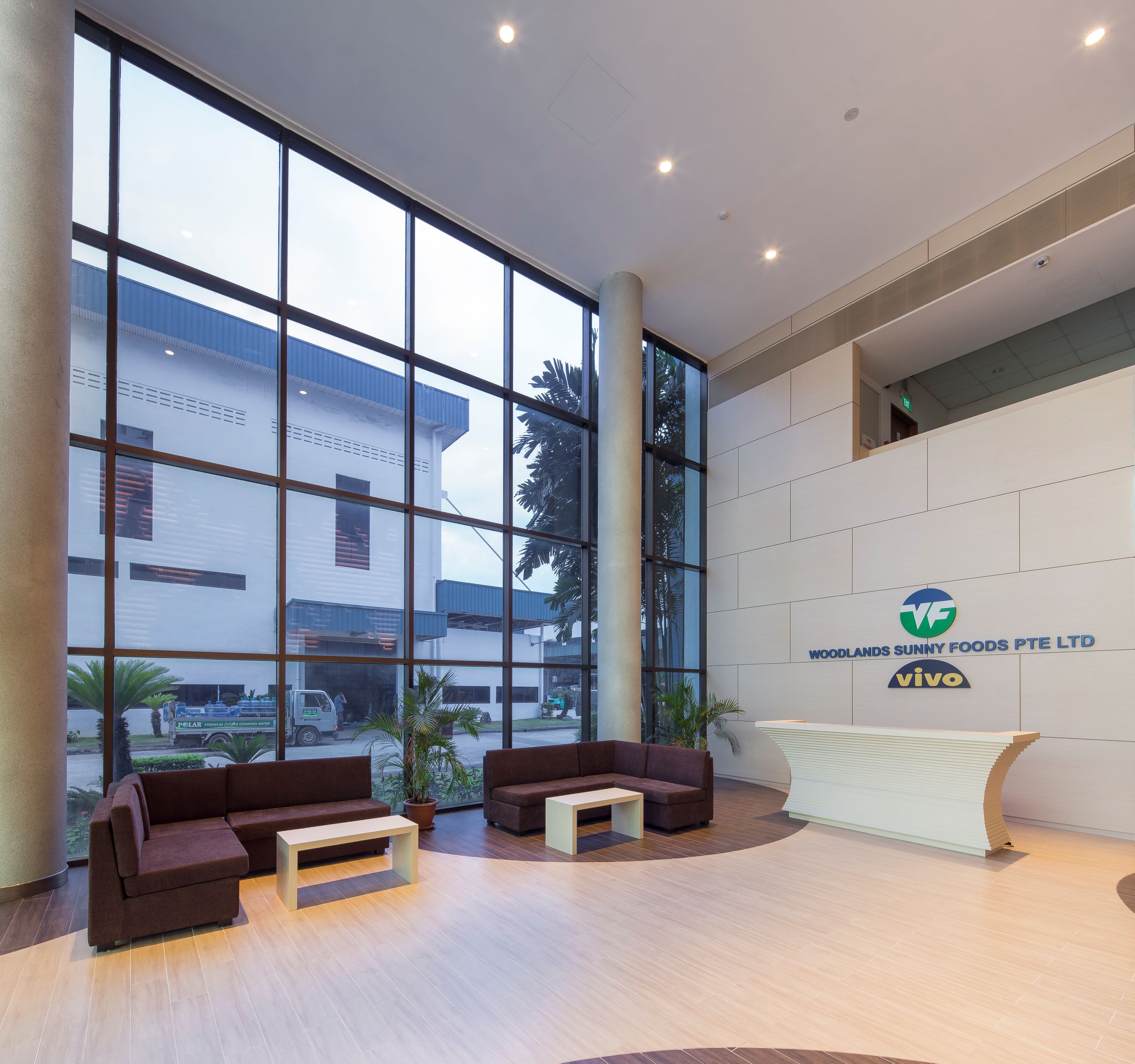 Woodlands Sunny Foods Reception Area Design